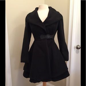 Peplum coat